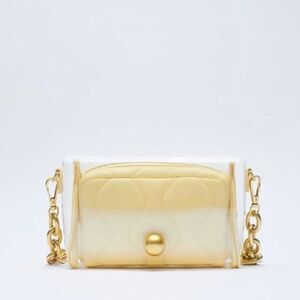 LAST 1!🔥ZARA CHAIN STRAP VINYL SHOULDER BAG